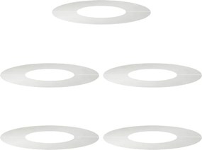 vidaXL Alkalmas lapos fa gyűrűkhez 5 pcs Ezüst Ø30 / 60 cm