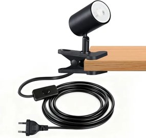 Immax 08291L - PUNTO csíptethető lámpa 1xGU10/9W/230V fekete