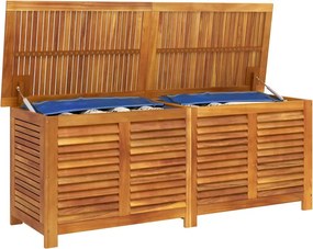 vidaXL tömör akácfa kerti tárolóláda zsaluval 150 x 50 x 56 cm