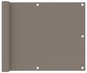 tópszínű oxford-szövet erkélynapellenző 75 x 400 cm