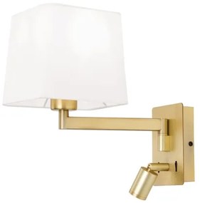 Orion WA 2-1469/1- LED CARLTON fali lámpa 1xE27/40W + LED/3W fehér/arany