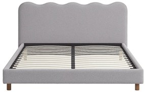 Kárpitozott Franciaágy Szürke Színben. 160x200 IZMIR