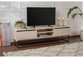 TV szekrény Escape 180 -Fekete, Travertine