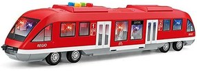 Super Subway Hosszú Elemes Villamos Vonat Világítás Hang Zene Funkciókkal Elővárosi Vasút Játék