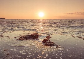 Poszter 59,4x42cm Naplemente a tengerparton, Assaf Frank