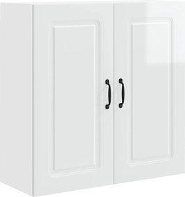 vidaXL Konyhaszekrény Kalmar Magas Fényű Fehér 80 x 31 x 80 cm Faanyag