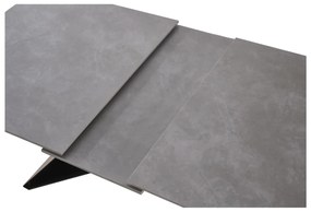 Étkezőasztal Majdan (beton + fekete) (6 és több fő részére). 1101138