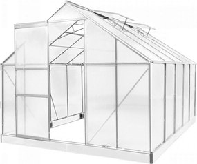 Polikarbonát üvegház 250 x 310 x 124/205 cm