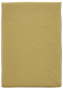 Sárga bio pamut ágyneműhuzat 200x140 cm Wave Straw - Södahl