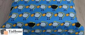 Gyermek pamut ágynemű Báránykék TiaHome - Detský set 130x90cm + 65x45cm
