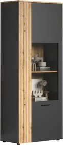 Vitrin, grafit/evoke tölgy, ESENA 1D1W