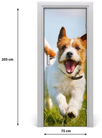 Fotótapéta ajtóra Jack Russell kutya 75x205 cm