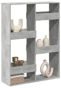betonszürke szerelt fa térelválasztó 100 x 33 x 135 cm