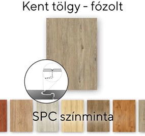 Leziter Kent tölgy Vinyl SPC fózolt padló minta/db