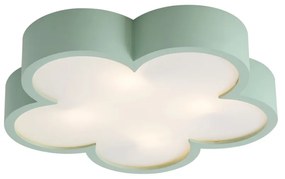 Gyerekszoba mennyezeti lámpa zöld-fehér - Lucille