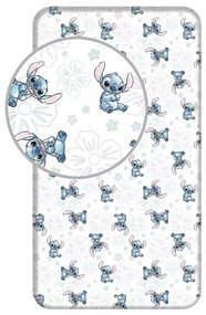 Disney Lilo és Stitch, A csillagkutya Ohana White gumis lepedő 90x200 cm