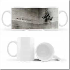 Fotó bögre Banksy Mit bámulsz Kamera Megfigyelés