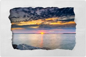 Poszterek 90x60 Sziklák Tenger Naplemente