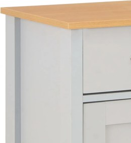 szürke komód 79 x 35 x 81 cm