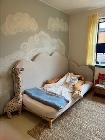 Borovi fenyő egyszemélyes ágy ágyráccsal 90x200 cm Senza – Karup Design