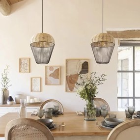 Atmosphera - Csillár zsinóron ANEA 1xE27/40W/230V rattan