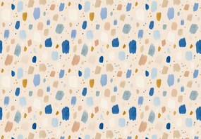 Fotótapéta - Kék-bézs foltok (147x102 cm)