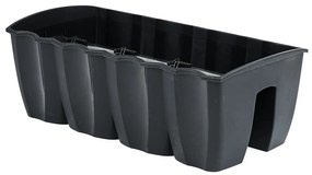 Balkonláda korlátra, sötétszürke, 18 l, 18 l