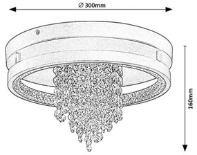 Rabalux 71352 - LED mennyezeti lámpa MARIBELL 20W/230V 3000/3500/4000K átm. 30 cm