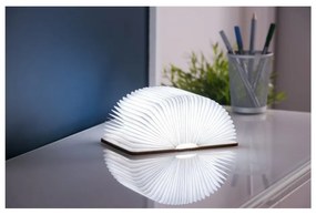 Natúr színű LED asztali lámpa textil búrával (magasság 2,5 cm) Booklight – Gingko