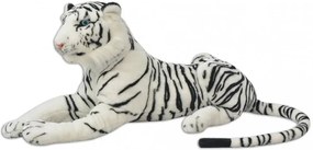 vidaXL XXL fehér tigris plüssjáték