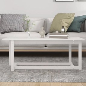 fehér tömör fenyőfa dohányzóasztal 110 x 55 x 45 cm