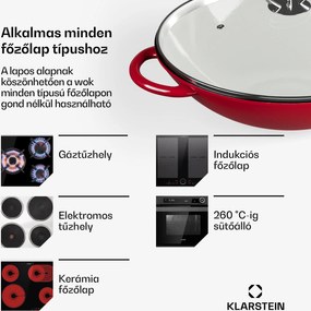 Wok Klarstein Jersey - piros