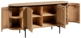 Natúr színű mangófa alacsony komód 170x80 cm Licia – Kave Home