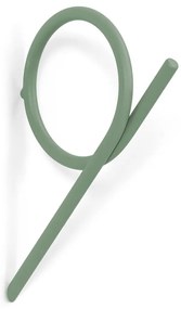 Szürkészöld fali acél akasztó Tuba S – Spinder Design