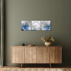 Kép - Fehér rózsa (órával) (90x30 cm)