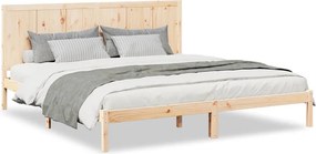 vidaXL tömör fa extra hosszú ágykeret matrac nélkül 200 x 210 cm
