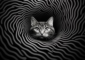 Poszter 29,7x21cm Hipnotizáló Macskaszem