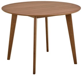 MAZZONI EXPORT ROXY Természetes Dió - RETRO KEREK FA ASZTAL KONYHÁBA/ÉTKEZŐBE