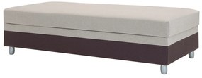 Egyszemélyes ágy 85 cm Sodak (barna + barna-szürke) (tárolóhellyel). 1100766