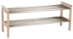 Natúr színű tölgyfa cipőtartó Confetti – Rowico