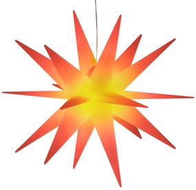 3 db összecsukható piros karácsonyi lámpa LED-del 43 cm