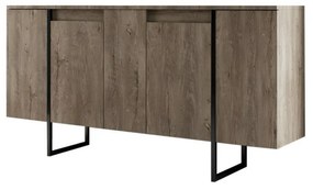 Luxe Walnut and Black szekrény