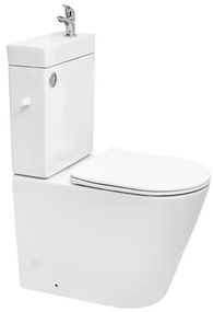 Kombinált WC SAT Brevis fehér fényes felülettel vario lefolyó SATBRE34