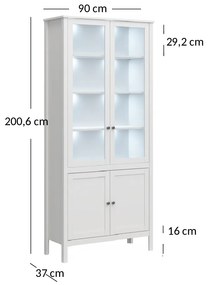 Vitrin Olna 2D2W (fehér). 1053154