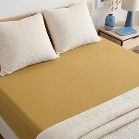4Home IDEAL jersey lepedő mustár, 200–220 x 200 cm, 200–220 x 200 cm