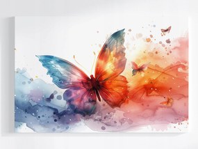 Vászonkép Canvas Grafika Akvarell Pillangó Rovar Színek 120x80