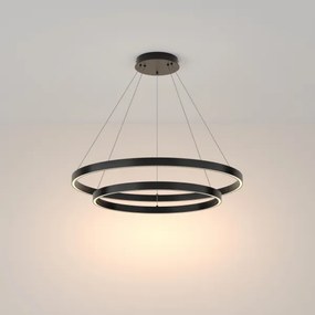 Maytoni MOD058PL-L74B3K - LED Csillár zsinóron RIM LED/88W/230V átm. 80 cm fekete