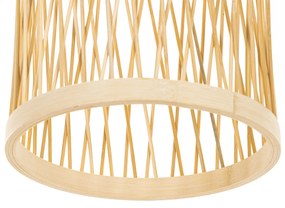 Rusztikus kültéri lógólámpa rattan 25 cm - Calamus