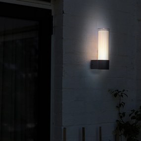 LUTEC Dropa fali lámpa, szürke, 10W, beépített LED, 500 lm, LUTEC-5000501118