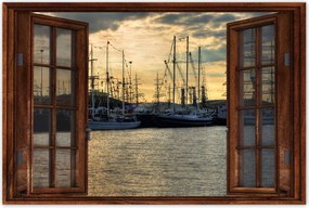 Poszterek 90x60 Yachtok a kikötĆben